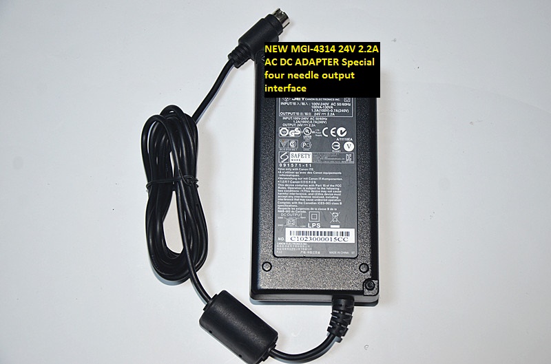 NEW MGI-4314 24V 2.2A AC DC ADAPTER Special four needle output interface